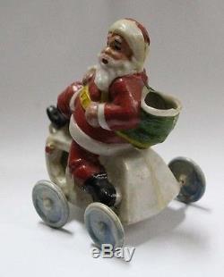 Unusual old Santa Claus Papa Noel hard plastic figure 1950