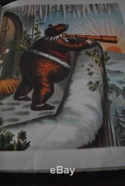 VICTORIAN McLOUGHLIN BROS CHRISTMAS BOOK, SANTA CLAUS & HIS WORKS, ARTIST NAST