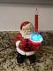 Vintage 1950's Hard Plastic Royal Christmas Santa Claus Patriotic Bubble Light