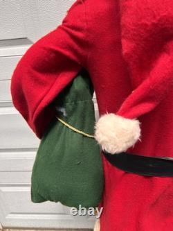 VINTAGE 5 Ft Santa Claus Figure w Good Boys & Girls List Christmas Natural #8019