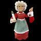 Vintage Animated Mrs Santa Claus & Stocking / 1996 Telco Motion-ettes / Box