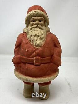 VINTAGE PAPER MACHE PULP CHRISTMAS SANTA CLAUS St. Nick Decoration Ornament 10