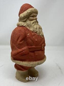 VINTAGE PAPER MACHE PULP CHRISTMAS SANTA CLAUS St. Nick Decoration Ornament 10