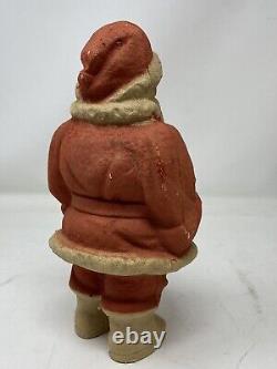 VINTAGE PAPER MACHE PULP CHRISTMAS SANTA CLAUS St. Nick Decoration Ornament 10