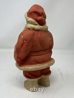 VINTAGE PAPER MACHE PULP CHRISTMAS SANTA CLAUS St. Nick Decoration Ornament 10