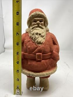 VINTAGE PAPER MACHE PULP CHRISTMAS SANTA CLAUS St. Nick Decoration Ornament 10