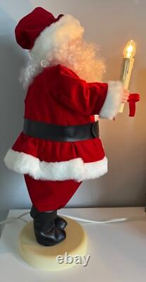 VINTAGE Rennoc Animated Moving Illuminated Santa & Mrs Claus 24 Christmas Decor