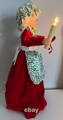 VINTAGE Rennoc Animated Moving Illuminated Santa & Mrs Claus 24 Christmas Decor