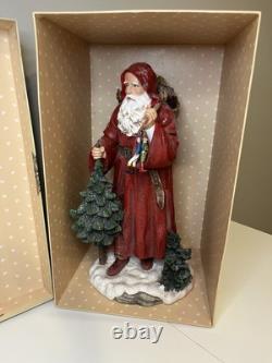 VTG 16 in. Victorian St. Nicholas (The Original Santa Claus) Statue and box RARE