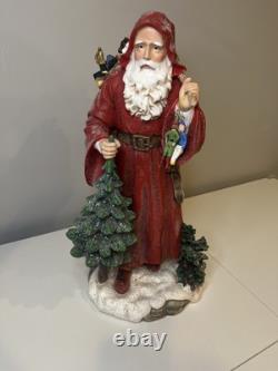 VTG 16 in. Victorian St. Nicholas (The Original Santa Claus) Statue and box RARE