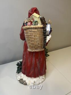 VTG 16 in. Victorian St. Nicholas (The Original Santa Claus) Statue and box RARE