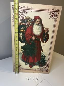 VTG 16 in. Victorian St. Nicholas (The Original Santa Claus) Statue and box RARE