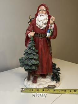 VTG 16 in. Victorian St. Nicholas (The Original Santa Claus) Statue and box RARE