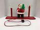 Vtg 1950's Royal Electric Christmas Santa Claus Double Halo Candle Window Light