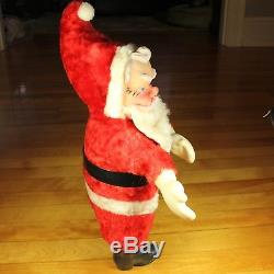 VTG 1950s 17 Large My Toy Vinyl & Plush Santa Claus Doll Toy Christmas Decor