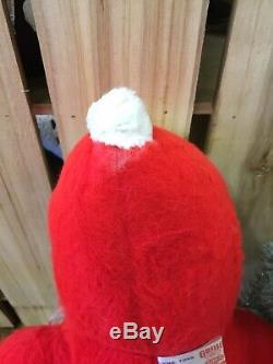 VTG 1950s Rubber Face 17 Santa Claus Christmas Plush Doll Decor Genie Toys NOS