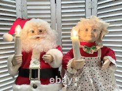 VTG 1992 Telco Motion-ette 20 Santa & Mrs Clause Animated Figure Original Box