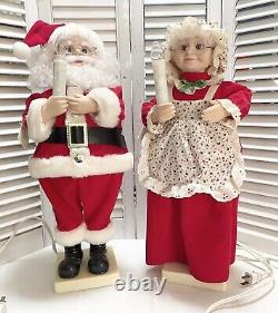 VTG 1992 Telco Motion-ette 20 Santa & Mrs Clause Animated Figure Original Box