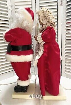 VTG 1992 Telco Motion-ette 20 Santa & Mrs Clause Animated Figure Original Box