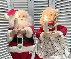 VTG 1992 Telco Motion-ette 20 Santa & Mrs Clause Animated Figure Original Box