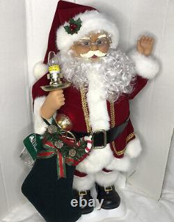 VTG 24 Trim A Home Santa & Mrs Claus Animated & Illuminated Figures K-Mart 2002