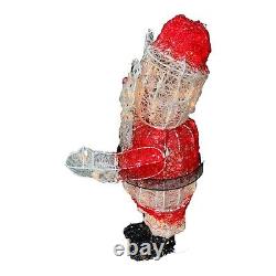 VTG 40 Outdoor Christmas Animated Lighted Santa Claus Figure Tested & Works