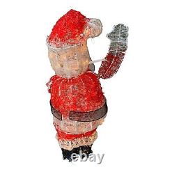 VTG 40 Outdoor Christmas Animated Lighted Santa Claus Figure Tested & Works