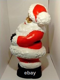 VTG African American Black Santa Claus Statue 77 Atlantic Mold Ceramic 19 OOAK