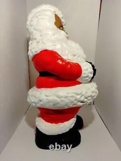 VTG African American Black Santa Claus Statue 77 Atlantic Mold Ceramic 19 OOAK