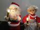 Vtg Animated Mr Mrs Santa Claus Lighted Telco Motion-ettes Figures Xmas Decor