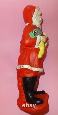 VTG GREECE RARE GREEK SANTA CLAUS BIG RUBBER OLD CHRISTMAS DECOR FIGURE 1960's