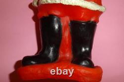 VTG GREECE RARE GREEK SANTA CLAUS BIG RUBBER OLD CHRISTMAS DECOR FIGURE 1960's