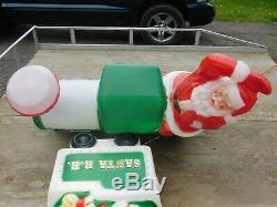 VTG General Foam Santa Claus Christmas Holiday Train & Present Tender Blow Mold