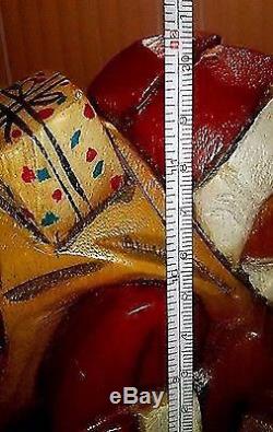 VTG German Hand Carved Wooden Santa Claus KÄTHE WOHLFAHRT 12 Wood Rare Xmas