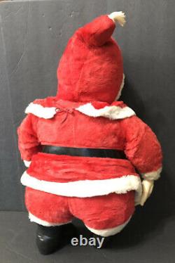 VTG. RUSHTON Christmas Santa Claus Doll Figure MCM xmas Decoration 18 inch tall