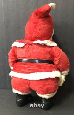 VTG. RUSHTON Christmas Santa Claus Doll Figure MCM xmas Decoration 18 inch tall