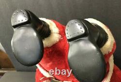 VTG. RUSHTON Christmas Santa Claus Doll Figure MCM xmas Decoration 18 inch tall