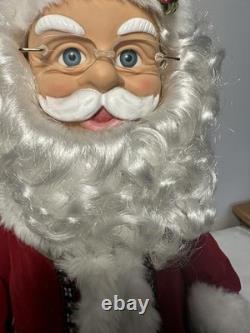 VTG Rare Animated Story Telling Santa Claus 17'Twas The Night Before Xmas
