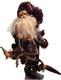 Vtg Santa Claus Figurine Holding Two Small Elf Figures Whimsical Rare