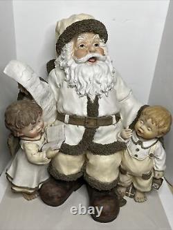 VTG Store Display Figure Santa withAngels 25.5 Composite by SENECA DESIGNS Huge