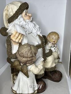 VTG Store Display Figure Santa withAngels 25.5 Composite by SENECA DESIGNS Huge