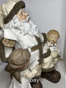 VTG Store Display Figure Santa withAngels 25.5 Composite by SENECA DESIGNS Huge