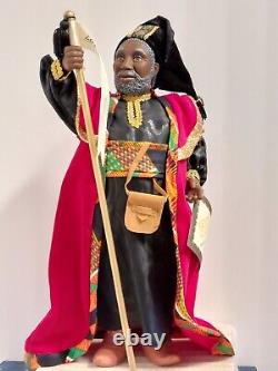 Very Rare Vintage 1999 African Kente Santa Claus 14 Ambassador Of Goodwill