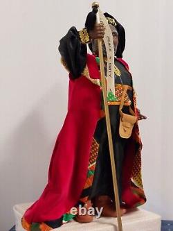 Very Rare Vintage 1999 African Kente Santa Claus 14 Ambassador Of Goodwill