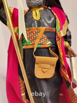 Very Rare Vintage 1999 African Kente Santa Claus 14 Ambassador Of Goodwill