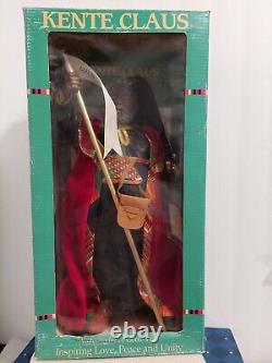 Very Rare Vintage 1999 African Kente Santa Claus 14 Ambassador Of Goodwill