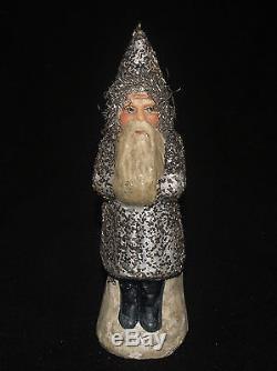 Victorian Antique Santa Claus Christmas Belsnickel Figure Unmarked German Silver