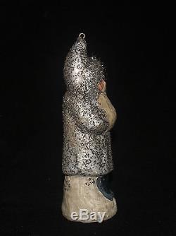 Victorian Antique Santa Claus Christmas Belsnickel Figure Unmarked German Silver