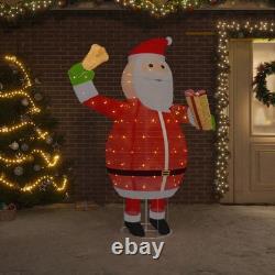 VidaXL Santa Figure Red Polyester, Steel Large Decorative Inlays