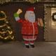 Vidaxl Santa Figure Red Polyester, Steel Large Decorative Inlays